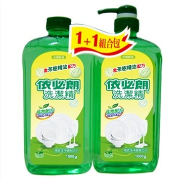 依必朗 抗菌洗潔精1000ml 1+1 茶樹