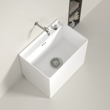 申簡大號拖把池陶瓷家用陽臺衛生間小號拖布池洗拖把盆超大墩布池 b8031