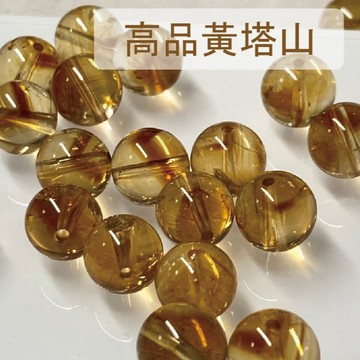 【Rich手作】高品 黃塔山 黃水晶 散珠 暴力黃 黃色水晶 水晶散珠