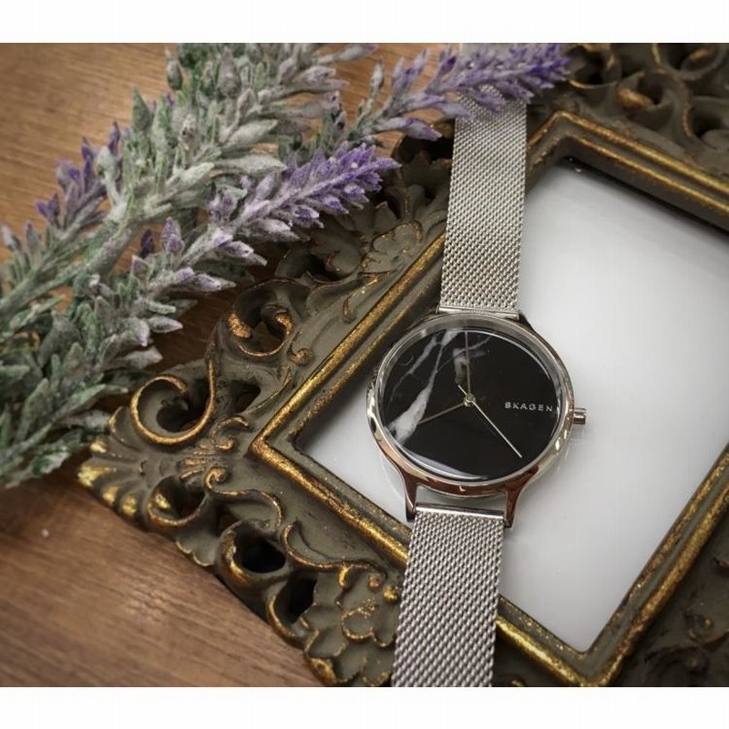 SKAGEN Anita silver Mesh アニタ グラナイト スカーゲン レディース