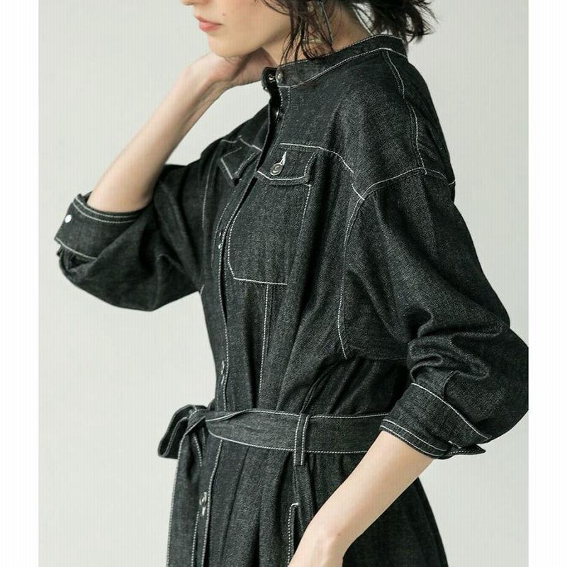 ✨希少✨Y’s デニム ロング シャツワンピース コットン100% 日本製 ロングシャツ シャツコート デニム シャツワンピース デニム