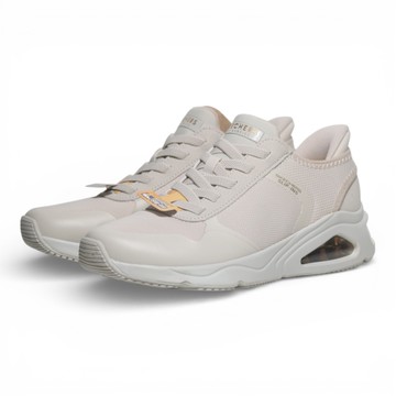 SKECHERS 休閒鞋 TRES-AIR UNO 粉膚色 氣墊 瞬穿 女 177116OFWT