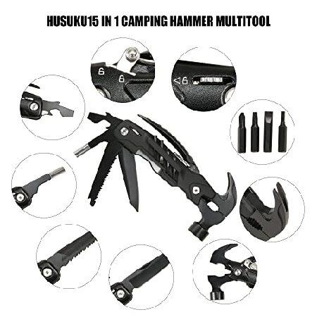 Camping Hammer-Snowflake Multitool,HUSUKU Gadgets for Men Gifts for Men Dad Husband Boyfriend, Unique Gift Choices for Outdoor Camping Adventu並行輸入