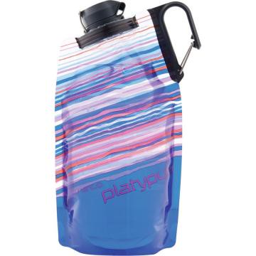 【【蘋果戶外】】platypus 09898 藍色天際線 DuoLock 軟式握把水瓶 750ml 摺疊水袋 蓄水袋 水壺 登山露營自行車