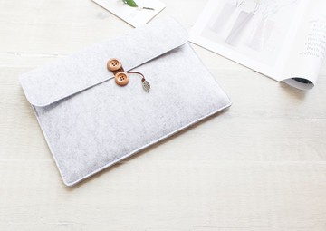淺灰 電腦保護套 毛氈套 2024款Macbook 12吋 筆電包 電腦包 031L