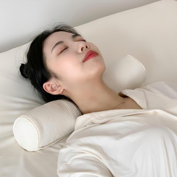 zipcok 微粒泡棉絎縫枕  40~43 x 6~9cm  1個  奶油米色