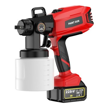 電動噴漆槍 噴漆壺 20V電動噴漆槍 油漆噴塗機 一體充鋰電池噴壺 塗料小型專用鋰電噴壺