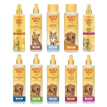 Burt s Bees Natural Pet Care 伯特小蜜蜂-護毛素｜沐浴露｜潔膚水 10oz(296ml) (購買第二件贈送寵物玩具x1包)