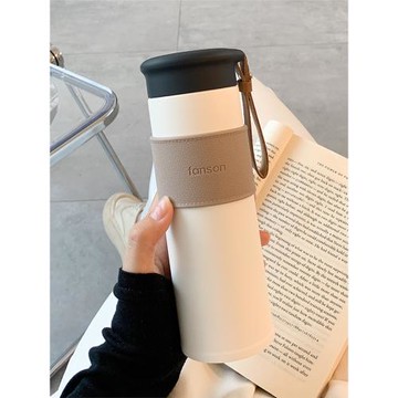 簡約保溫杯男女士高顏值泡茶小巧便攜學生水杯子ins風高級感