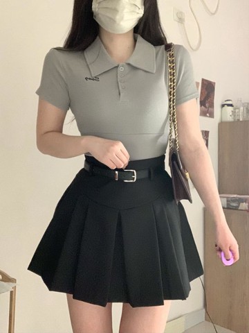 【臺灣公司 可打統編】免運 百褶裙 JK 大碼美式胖mm半身裙女夏裝高腰顯瘦百褶裙黑色百搭休閑a字短裙子 可開發票 全館五折 工廠現貨直銷 新品特價 z10079