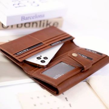 『新品上市』老爺有喜 大空間釦式長夾 (074355cd)