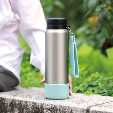 【孔雀Peacock】1000ML 316不鏽鋼保冷杯/保溫杯 運動隨身-原鋼色