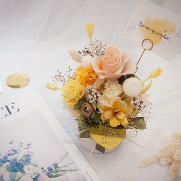 【KIRA與花花藝】詩的意義浪漫款永生花盆花/澄光輕語/生日禮物/情人節禮物/送禮/永生花/開幕送禮/喬遷