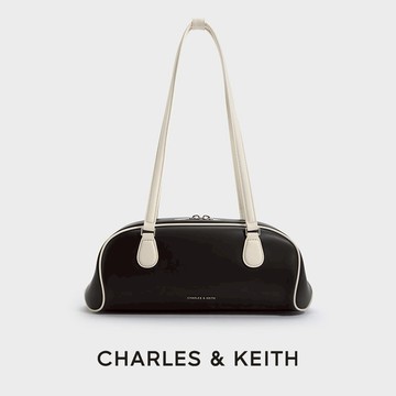 【CHARLES & KEITH】Nelly 拉鍊保齡球包｜秋冬新品｜閃耀派對季｜生日禮物｜快速出貨｜小CK
