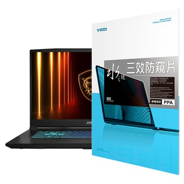 YADI 亞第 16 : 9 水之鏡防窺片 靜電吸附 MSI Katana 17 HX B14WFK適用 PF4PPA-W173  透明色  1片
