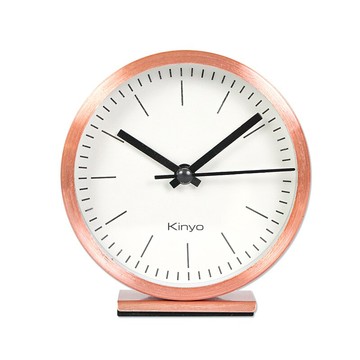 KINYO 金屬鬧鐘  玫瑰金