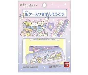 【震撼精品百貨】角落生物 Sumikko Gurashi~SAN-X 角落生物OK蹦附鐵盒(8枚)魔法*69102