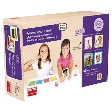 Akros 合作學習桌遊：猜猜我是誰 40張卡片  1組  multi-color