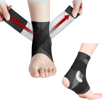 護踝/護腿 日本超彈X型矽膠護踝 綁帶固定腳踝護具 護踝套 護踝襪  運動護踝 單只裝