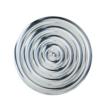 Ripples 漣漪 藝術地毯（銀灰、Ø 250 公分）