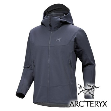 【Arc'teryx 始祖鳥】男Gamma軟殼連帽外套『深雲層藍』X007465 戶外 露營 登山 健行 休閒 時尚 外套 保暖外套