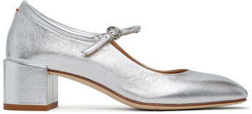 aeyde 银色 Aline Leather 玛丽珍鞋