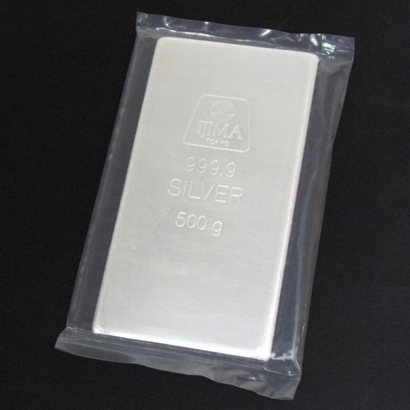 井嶋金銀工業 純銀 インゴット [桐箱付] 500g ingot シルバー