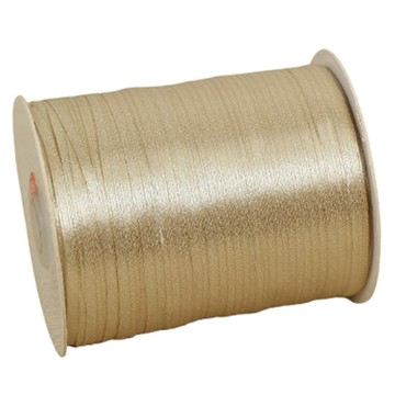 Second Best 大容量細繩包裝緞帶 0.6cm  1個  500m  淺金色