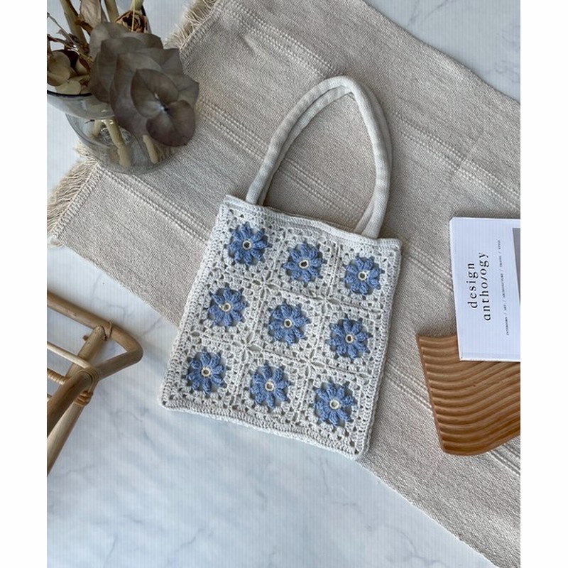 As Know As Plus お花クロシェバッグ Women バッグ トートバッグ 通販 Lineポイント最大0 5 Get Lineショッピング