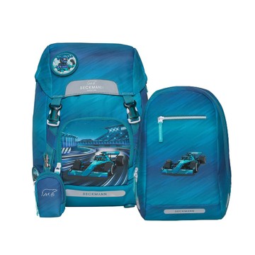 【毒】Beckmann Classic 22L 兒童護脊書包+Gym 12L輕便後背包 - 旋風賽車