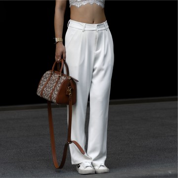 【單件5折起】Gota 涼感高腰美腿落地褲 - 2色