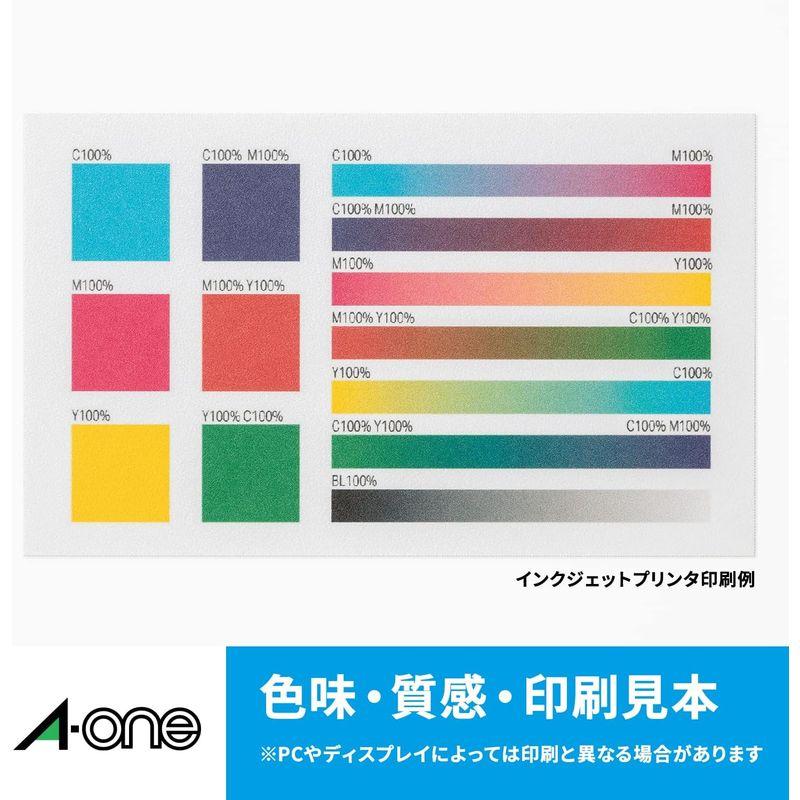 エーワン マルチカード インクジェット専用タイプ 白無地 A4判 4面 官製はがきサイズ 100シート(400枚) 51134