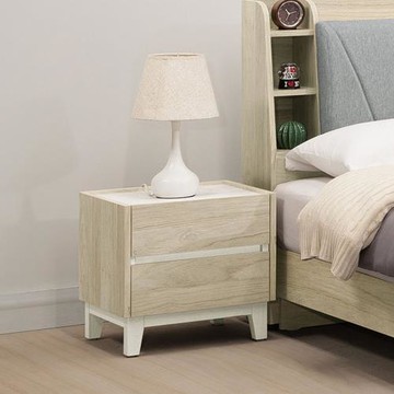 Boden-羅菲1.5尺仿石面床頭櫃/二抽收納櫃/置物櫃