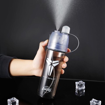 夏天網紅多功能運動籃球水壺歐文科比庫里學生便攜可噴水噴霧水杯