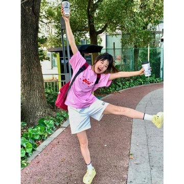 8614 位長期買家🔥純棉新款夏季運動套裝女短袖短褲鹽系甜妹兩件套寬鬆大碼跑步休閒BWFE