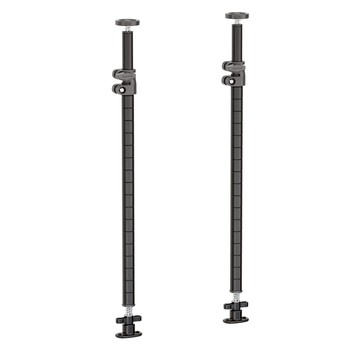 【Y HOUSE】頂天立地廚房架 桌上架 置物架(高60-80cm桌上鐵管組2支)-黑色