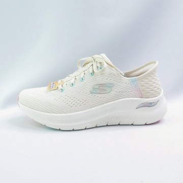 Skechers Arch Fit 2.0-EC 女休閒鞋 寬楦 150066WNTPK 米白x粉【iSport愛運動】