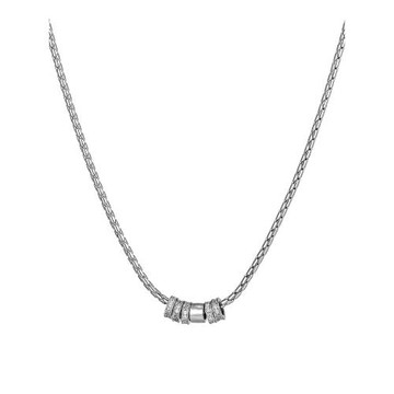 圓環轉運珠吊墜項鏈男款小眾高級感鎖骨鏈男士潮牌百搭男生配飾