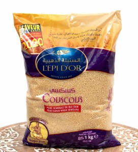 中粒 クスクス Couscous Medium 1Kg   チュニジア パスタ モロッコ料理 中近東 DOR(レピ ドール) アラブ トルコ 食品 食材