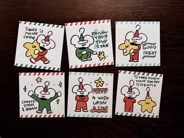 Lucky Christmas//Postard