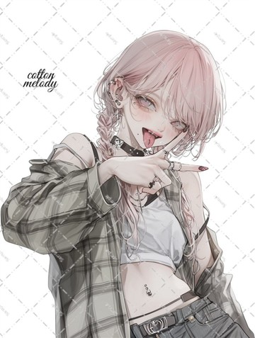 original sticker no.7881 人物貼紙 原創貼紙 人物插畫 少女貼紙 原創人物貼紙