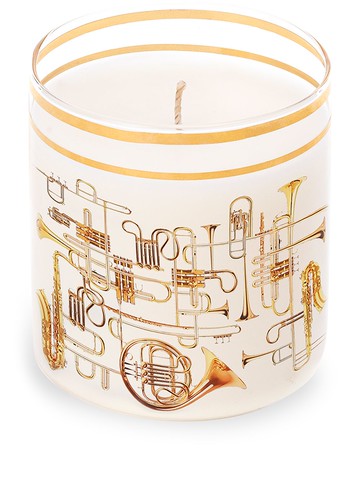Seletti - Trumpets porcelain candle - unisex - Wax/Porcelain - One Size - White