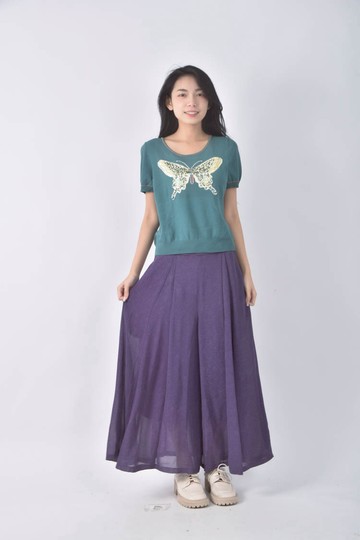 (M) 水鑽蝴蝶綠色套裝