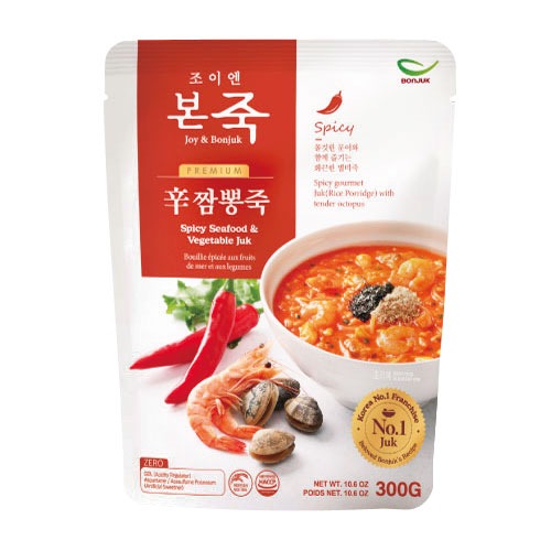 『本粥』ボンジュク チャンポン粥(300g 辛口) 韓国粥 米飯類かゆ レトルト お粥 即席食品 韓国料理 韓国食品