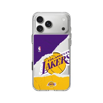 iPhone 17 Pro Max Clear Case（相機按鈕） 透明 - NBA - 熱血系列-洛杉磯湖人 L.A. Lakers - Sweat and tears