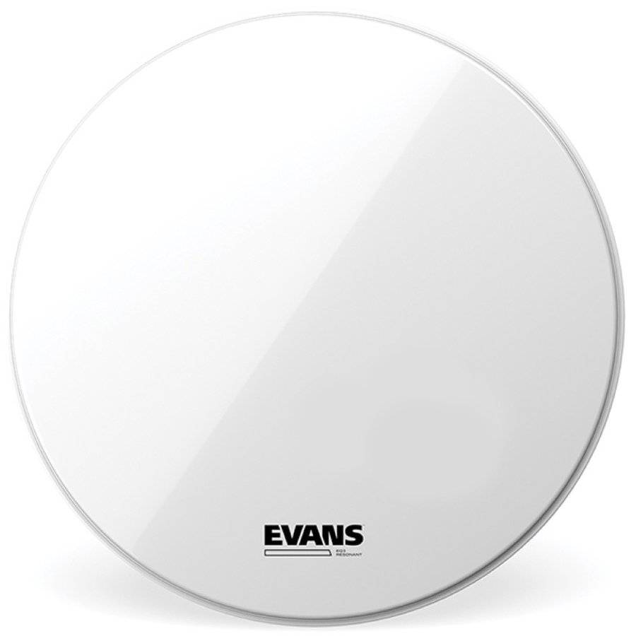 EVANS BD22RSW-NP EQ3 Resonant Smooth White バスドラムヘッド