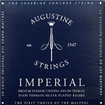 AUGUSTINE 奧古斯丁 Imperial Blue 古典吉他弦 帝王藍 高音中高張 低音中高張【黃石樂器】