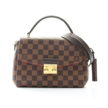 LOUIS VUITTON LV 路易威登 Croisette 兩用包 棕色 棋盤格帆布 N53000 【二手名牌BRAND OFF】