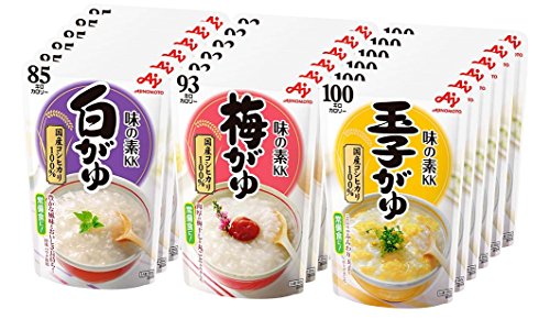 味の素 おかゆ 3種6個(白がゆ6個梅がゆ6個玉子がゆ6個)