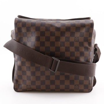 【日本直送】LOUIS VUITTON 路易威登 Naviglio 肩背包 N45255 Damier 帆布 咖啡色 SR1131 中性【二手】